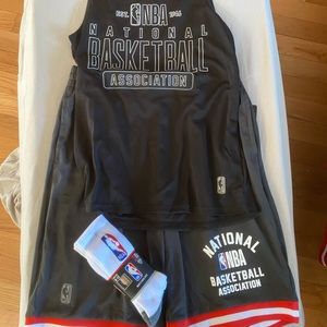 NBA Athletic gear tank top shorts and socks